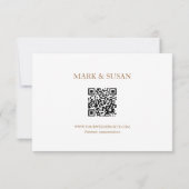 Elegant Eucalyptus Peonies Wedding RSVP (QR-code) (Achterkant)