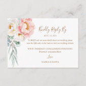 Elegant Eucalyptus Peonies Wedding RSVP (QR-code) (Voorkant)
