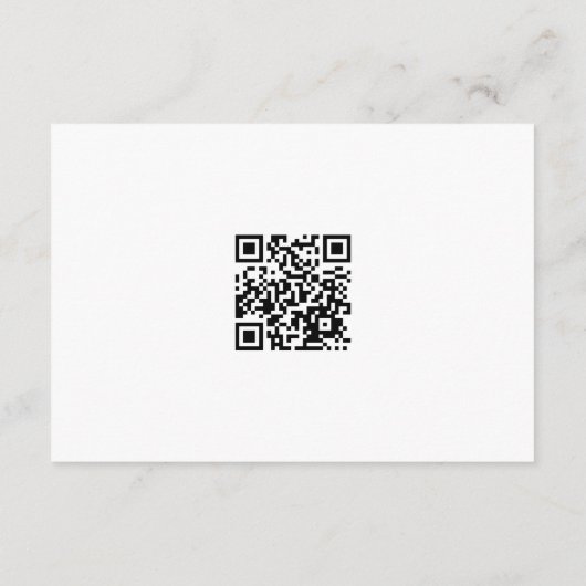Elegant Eucalyptus Peonies Wedding RSVP (QR-code) (Achterkant)