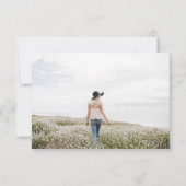 Elegant Eucalyptus Photo Funeral Thank You Notitiekaartje (Achterkant)