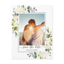 Elegant Eucalyptus PHOTO Weddenschap Save the Date