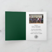 Elegant Eucalyptus Pine Greenery Foto Business Feestdagen Kaart (Binnen)