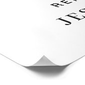 Elegant Eucalyptus PROEFHuwelijksdiner Welkomstbor Poster (Hoek)