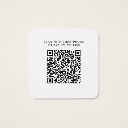 Elegant Eucalyptus QR Code RSVP Enclosure Kaart (Achterkant)