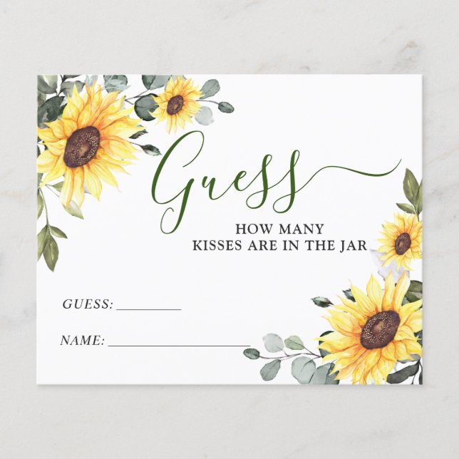 Elegant Eucalyptus raden hoeveel gamekaart (Voorkant)