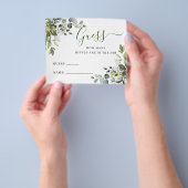 Elegant Eucalyptus raden hoeveel gamekaart Flyer (Hand)