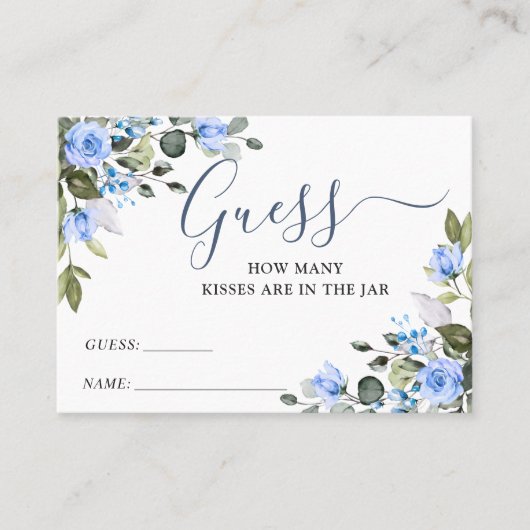 Elegant Eucalyptus raden hoeveel gamekaart Visitekaartje (Voorkant)