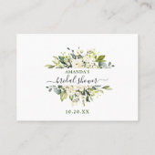 Elegant Eucalyptus raden hoeveel gamekaart Visitekaartje (Achterkant)