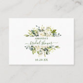 Elegant Eucalyptus raden hoeveel gamekaart Visitekaartje (Achterkant)