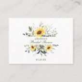 Elegant Eucalyptus raden hoeveel Kisses-gamekaart Visitekaartje (Achterkant)