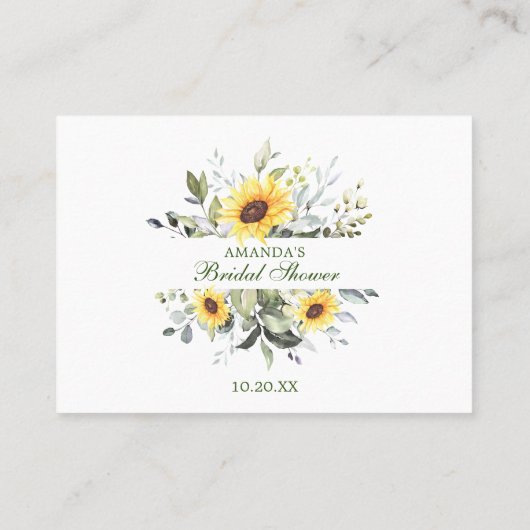 Elegant Eucalyptus raden hoeveel Kisses-gamekaart Visitekaartje (Achterkant)