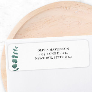Elegant Eucalyptus Return Address Label