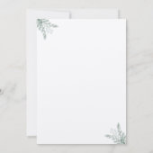 Elegant Eucalyptus Rustic Save the Date Wedding Kaart (Achterkant)