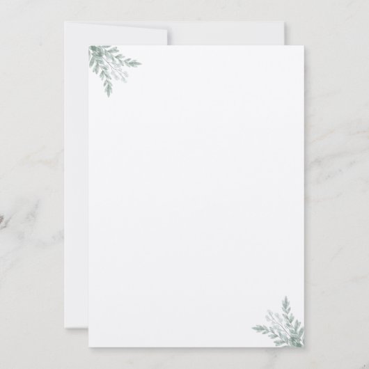 Elegant Eucalyptus Rustic Save the Date Wedding Kaart (Achterkant)