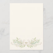 Elegant Eucalyptus  Rustisch Lijst Wedding Kaart (Achterkant)