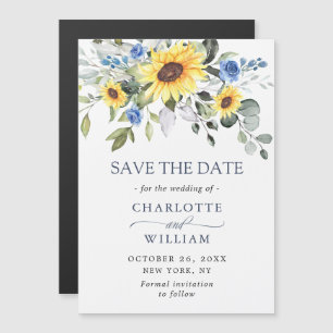 Elegant Eucalyptus Save the Date Magnetic Card