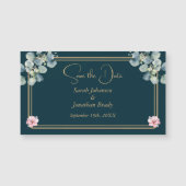 Elegant Eucalyptus Save the Date Magnetic Card (Voorkant)