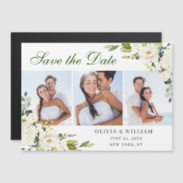 Elegant Eucalyptus Save the Date Magnetic Card