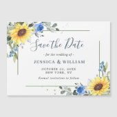 Elegant Eucalyptus Save the Date Magnetic Card (Voorkant)