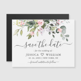 Elegant Eucalyptus Save the Date Magnetische Kaart