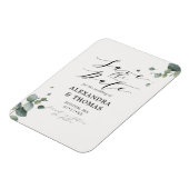 Elegant Eucalyptus Save the Date No Pic Magneet (Linkerzijde)