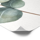 Elegant Eucalyptus Shuttle Service Wedding Sign Poster (Hoek)