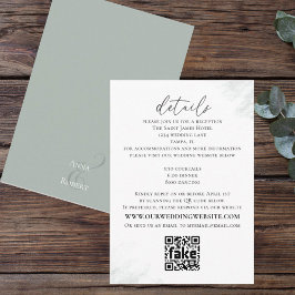 Elegant Eucalyptus Simple Website - Details Informatiekaartje