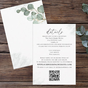 Elegant Eucalyptus Simple Website - Details Informatiekaartje
