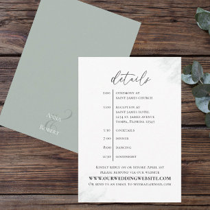 Elegant Eucalyptus Simple Website - Tijdstip met d Informatiekaartje