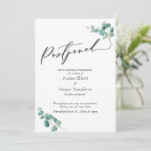 Elegant Eucalyptus stelt aankondiging huwelijk uit (Staand voorkant)