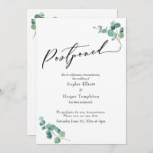 Elegant Eucalyptus stelt aankondiging huwelijk uit (Voorkant / Achterkant)