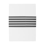 Elegant Eucalyptus Stripes Weddenschap Monogram Uitnodigingen Wikkel (Achterkant Voorbeeld)