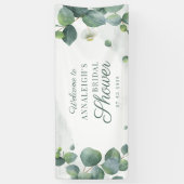 Elegant Eucalyptus Succulent Foliage Vrijgezellenf Spandoek (Verticaal)