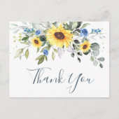 Elegant Eucalyptus Sunflower Florenz Briefkaart (Voorkant)