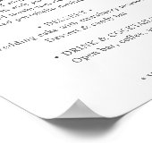 Elegant eucalyptus verlaat een groen, eenvoudig hu poster (Hoek)