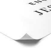 Elegant Eucalyptus VERLOVINGSFEEST Welkomstbord Poster (Hoek)