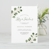 Elegant eucalyptus vertrekt 50 jaar kaart (Staand voorkant)