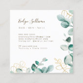 Elegant eucalyptus visitekaartje (Achterkant)