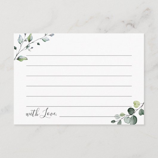 Elegant Eucalyptus Vrijgezellenfeest Datum nacht i Advieskaart (Achterkant)