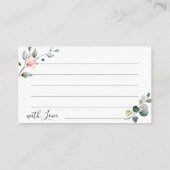 Elegant Eucalyptus Vrijgezellenfeest Datum nacht i Advieskaart (Achterkant)