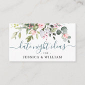 Elegant Eucalyptus Vrijgezellenfeest Datum nacht i Advieskaart (Voorkant)