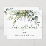 Elegant Eucalyptus Vrijgezellenfeest Datum Nachtid<br><div class="desc">Waterverf Eucalyptus Greenery Advice Card. Voor verdere aanpassing,  te klikken gelieve de "pas verder"verbinding aan. Als je hulp nodig hebt,  neem dan contact met me op.</div>