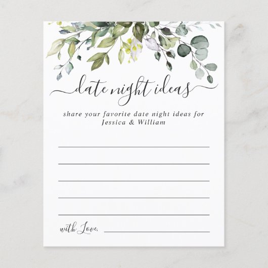 Elegant Eucalyptus Vrijgezellenfeest Datum Nachtid Flyer (Voorkant)