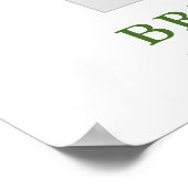 Elegant Eucalyptus Vrijgezellenfeest Fotoprop Lijs Poster (Hoek)