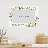 Elegant Eucalyptus Vrijgezellenfeest Fotoprop Lijs Poster (Keuken)