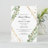 Elegant Eucalyptus Vrijgezellenfeest Kaart (Staand voorkant)