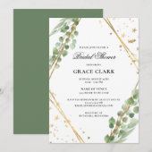 Elegant Eucalyptus Vrijgezellenfeest Kaart (Voorkant / Achterkant)