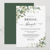 Elegant Eucalyptus Vrijgezellenfeest Kaart (Voorkant / Achterkant)