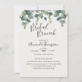 Elegant Eucalyptus Vrijgezellenfeest Kaart (Voorkant)