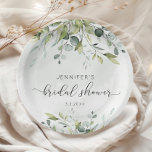 Elegant eucalyptus vrijgezellenfeest napkins papieren bordje<br><div class="desc">Elegante eucalyptus vrijgezellenfeest servetten Papieren Borden. Overeenkomende objecten beschikbaar.</div>